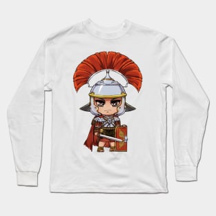 Cute Red Roman Empire Centurion - Soldier Warrior History Long Sleeve T-Shirt